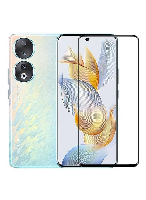 Honor 90 Screen Protector Full Glue Edge-to-edge Curved Tempered Glass Fingerprint Compatible Anti Scratch for Honor 90