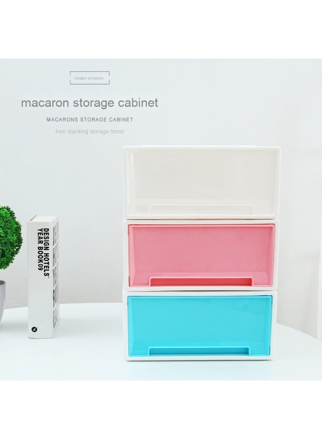 NIBEMINENT Plastic Storage Bins Stackable Storage Bins On Wheels Storage Bins Storage Bins Closet Organizer And Living Room Office Dormitory Storage Bins - Image 2