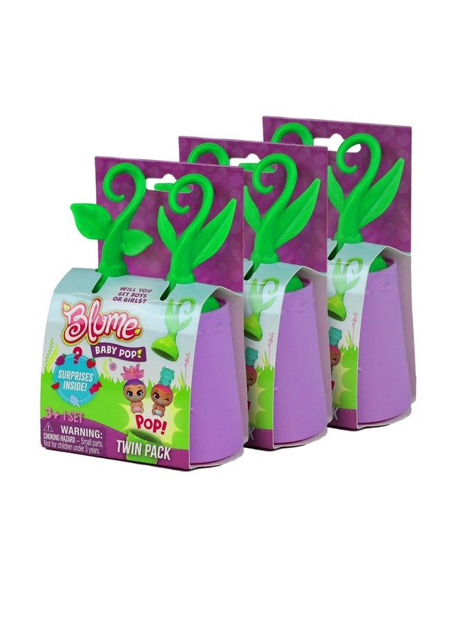 Blume مجموعة دمى بيبي بوب ميني، 3 قطع، 6 دمى لطيفة قابلة للتجميع للبنات - Image 3