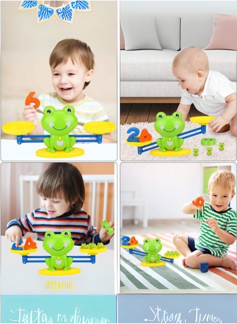 Generic - Creative Frog Math Balance Game for Kids – Educational Toy with Numbers, Weighing Scales, and Cute Frogs – Fun Counting and Number Recognition Toy to Enhance Math Skills for Boys and Girls Ages 3-7 - Image 1