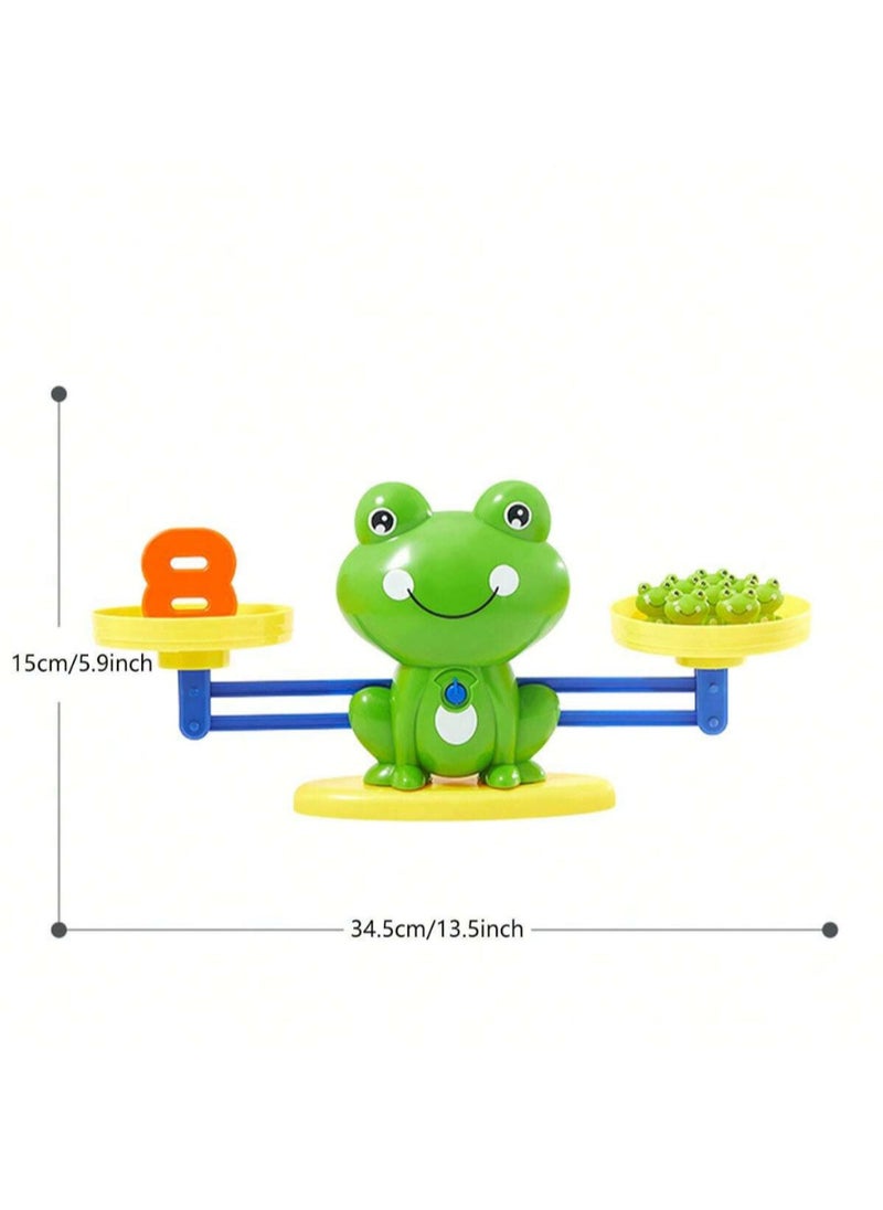Generic - Creative Frog Math Balance Game for Kids – Educational Toy with Numbers, Weighing Scales, and Cute Frogs – Fun Counting and Number Recognition Toy to Enhance Math Skills for Boys and Girls Ages 3-7 - Image 1