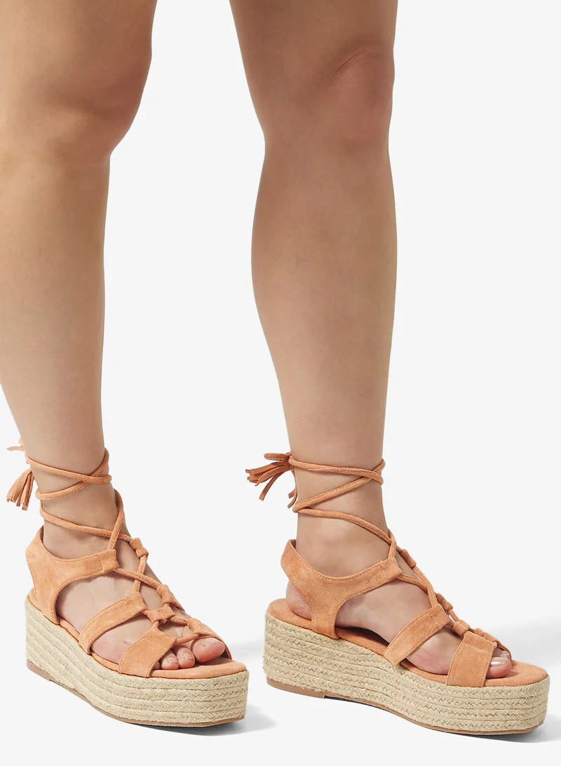 جلاموروس Casual Lace Up Espadrilles