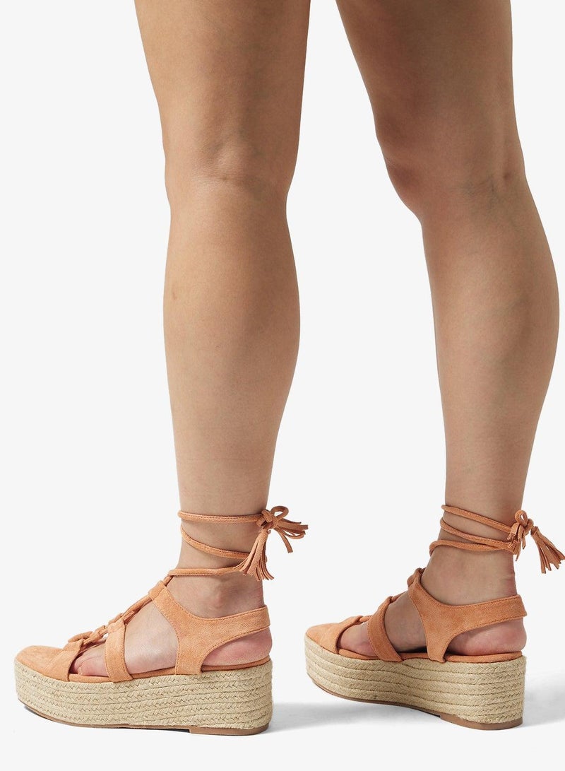 GLAMOROUS Casual Lace Up Espadrilles - Image 3