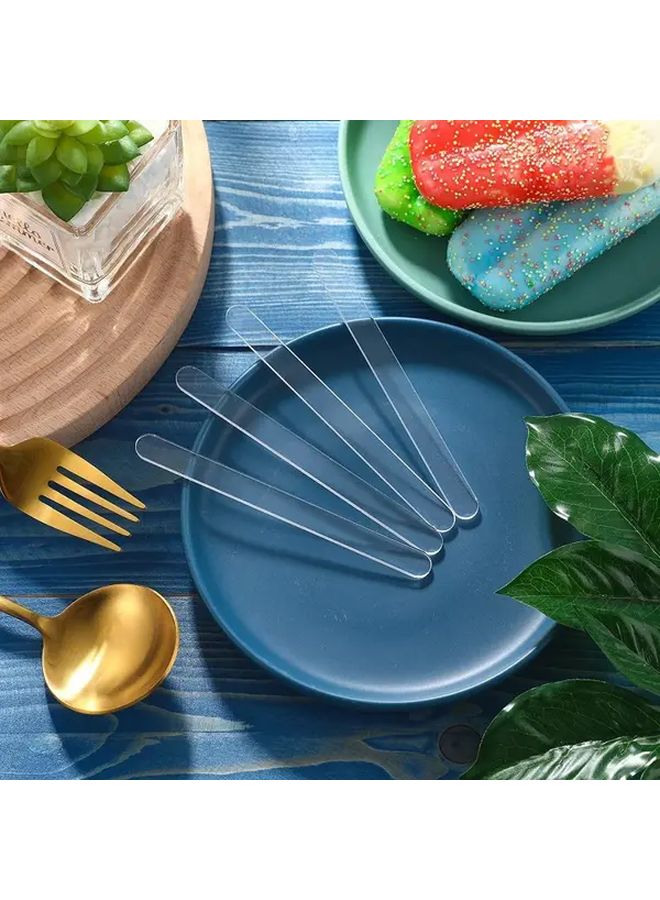 20pcs Transparent Acrylic Ice Cream Sticks For Cake Popsicles Decorating - Image 2