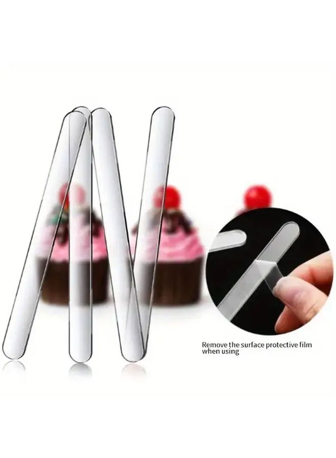 20pcs Transparent Acrylic Ice Cream Sticks For Cake Popsicles Decorating - Image 5