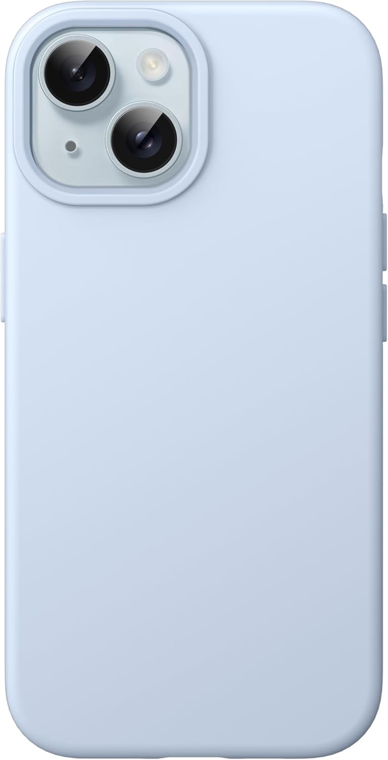 for iPhone 15 6.1-Inch - Silky-Soft Touch Full-Body Protective (Blue) - Image 1