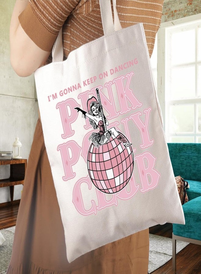 WCGXKO Singer Pink Tote Bag Pride Music Fan Gift Song Lyrics Concert Merch (Pink Tote) - Image 3