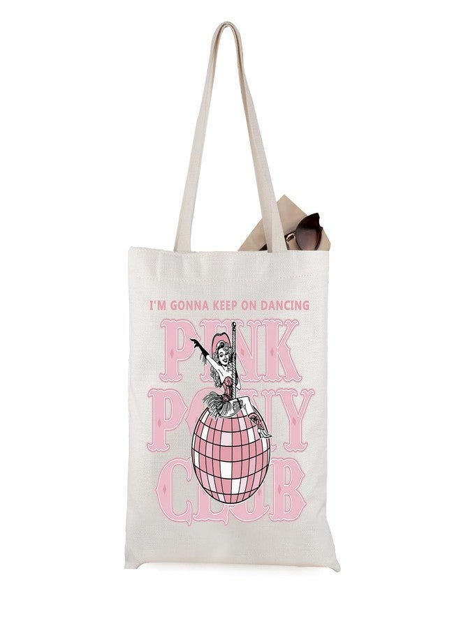 WCGXKO Singer Pink Tote Bag Pride Music Fan Gift Song Lyrics Concert Merch (Pink Tote) - Image 1