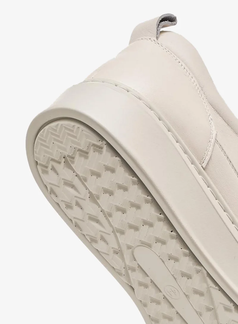 Duchini WHITE Men Lace-Up Leather Ankle Sneakers for Men | Best Price UAE