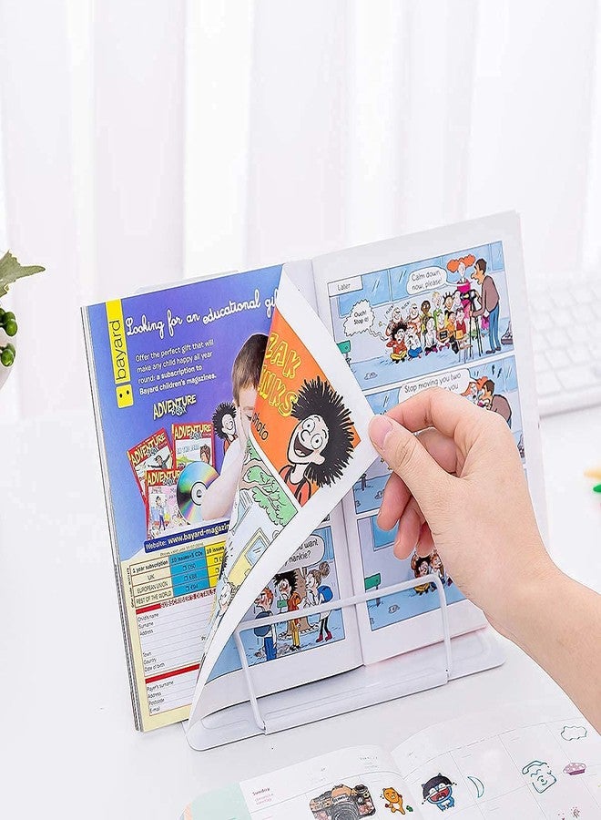 OMAZING KITCHEN Metal Portable Folding Book Reading Stand Adjustable 21x19x16. 5 cms [ Reading Stand] - Image 3