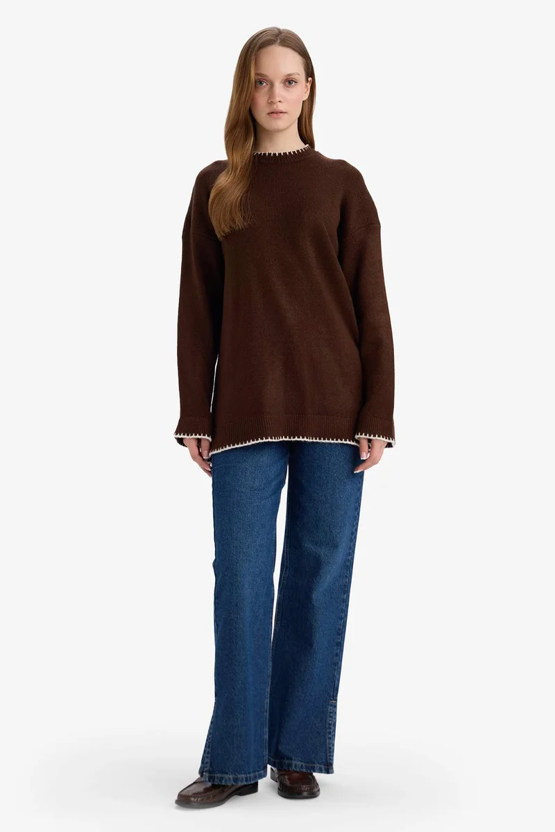 ديفاكتو Regular Fit Knitwear Tunic