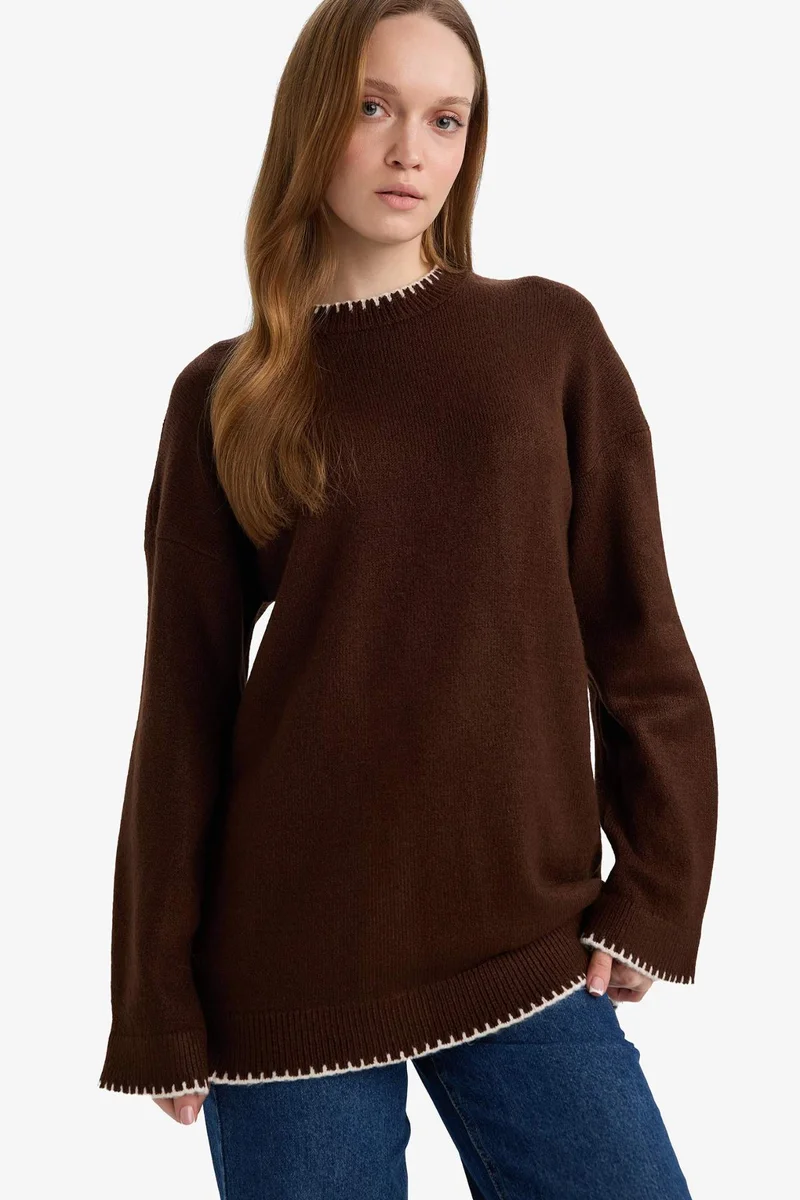 ديفاكتو Regular Fit Knitwear Tunic