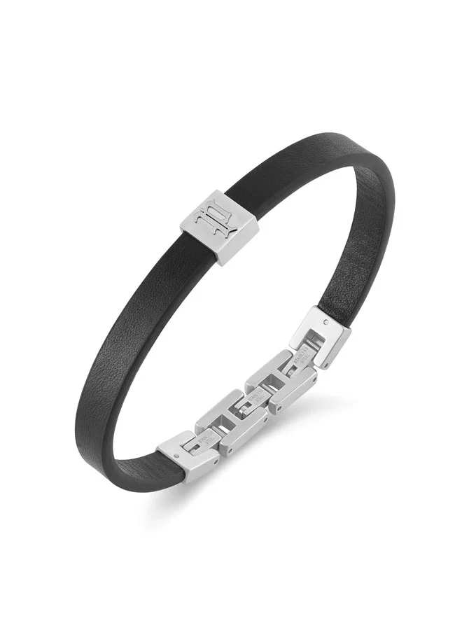 POLICE Interstellar Leather Band Leather Bracelet for Men