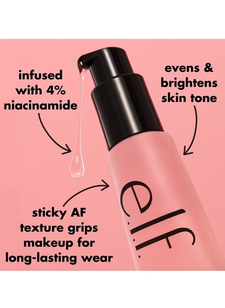 elf - ELF Power Grip Primer + 4% Niacinamide, Gel-Based and Hydrating Face Primer, Evens Skin Brightens, Grips Makeup - Image 1