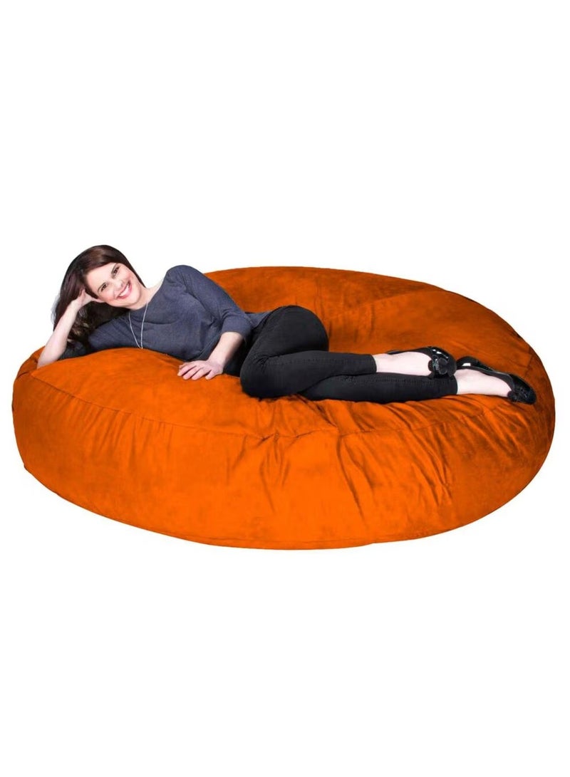Comfy Comfy Oversized XXL Suede Cocoon Sack Family Bean Bag Orange  - Image 5