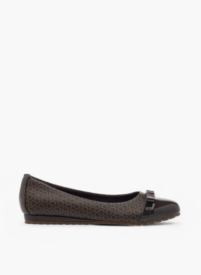 سيليست Women's Solid Slip-On Ballerina Shoes with Metal Accent