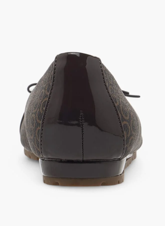 سيليست Women's Solid Slip-On Ballerina Shoes with Metal Accent
