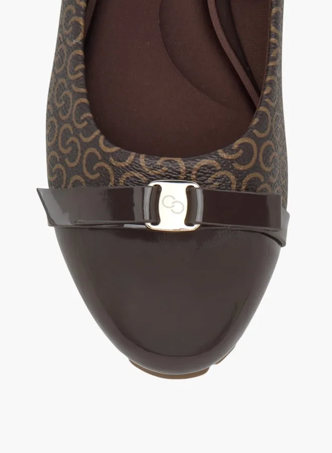 سيليست Women's Solid Slip-On Ballerina Shoes with Metal Accent