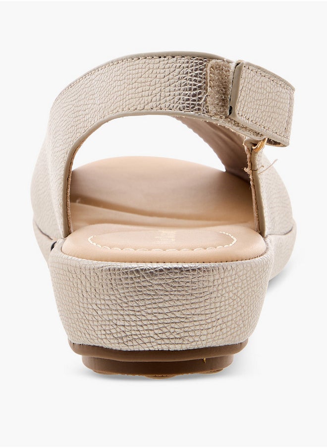 Le Confort Women's Textured Open Toe Slingback Sandals  - Image 5