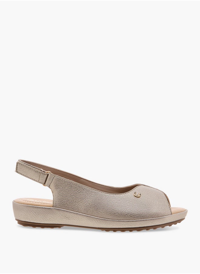 Le Confort Women's Textured Open Toe Slingback Sandals  - Image 3