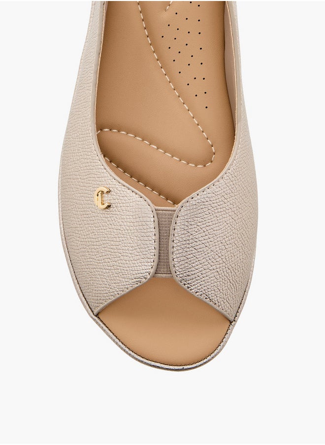 Le Confort Women's Textured Open Toe Slingback Sandals  - Image 4