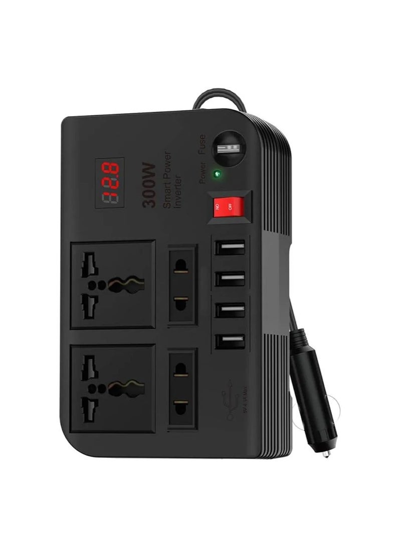 12V to 220V Car Power Inverter 300W High Frequency Modified Sine Wave Inverter Multi-Port - Image 3