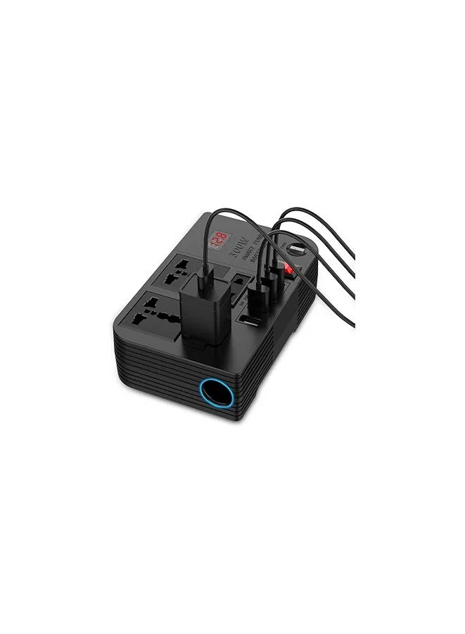 12V to 220V Car Power Inverter 300W High Frequency Modified Sine Wave Inverter Multi-Port - Image 5