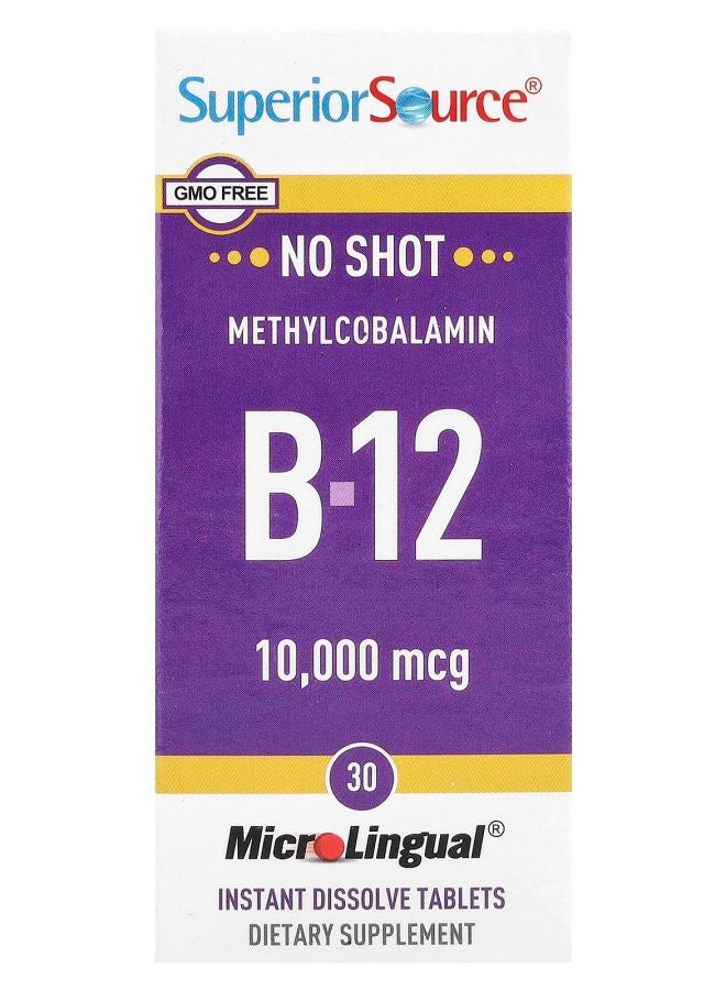 Superior Source Methylcobalamin B-12 10000 mcg 30 MicroLingual® Instant Dissolve Tablets