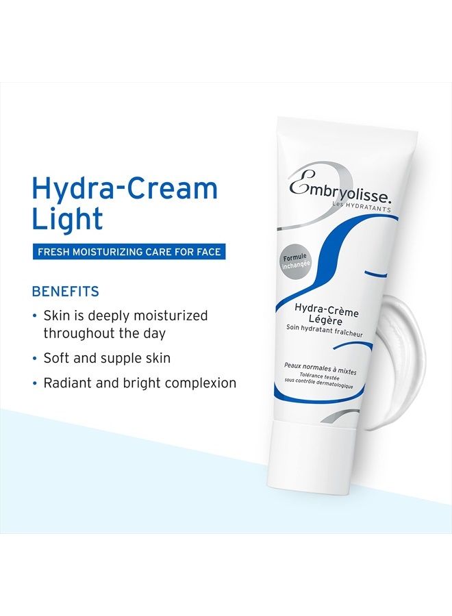 Embryolisse Hydra-Cream Light 1.35 Fl.oz. | Daily Face Moisturizer with Hyaluronic Acid and Water Lily Extracts | Provides Deep and Long-lasting Hydration - Image 2