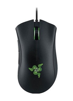 DeathAdder Essential Gaming Mouse: 6400 DPI Optical Sensor - 5 Programmable Buttons - Mechanical Switches - Rubber Side Grips - Classic Black