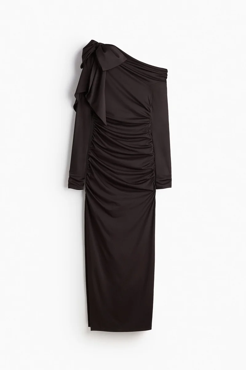 H&M Bow-detail bodycon dress