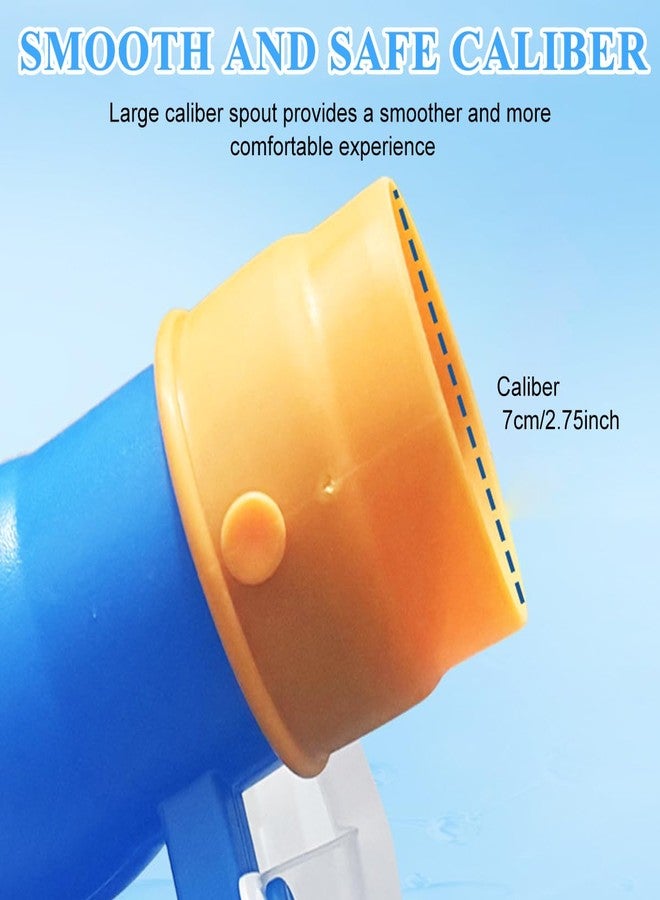 HANNEA® Urine Collector for Men, Urinals Urine Pot for Men - Soft Funnel 2000mL/68oz Male Pee Bottle w/Separate Outlet, Portable Men's Urinal for Hospital Home Camping Car - Spill Proof & Leakproof - Image 4