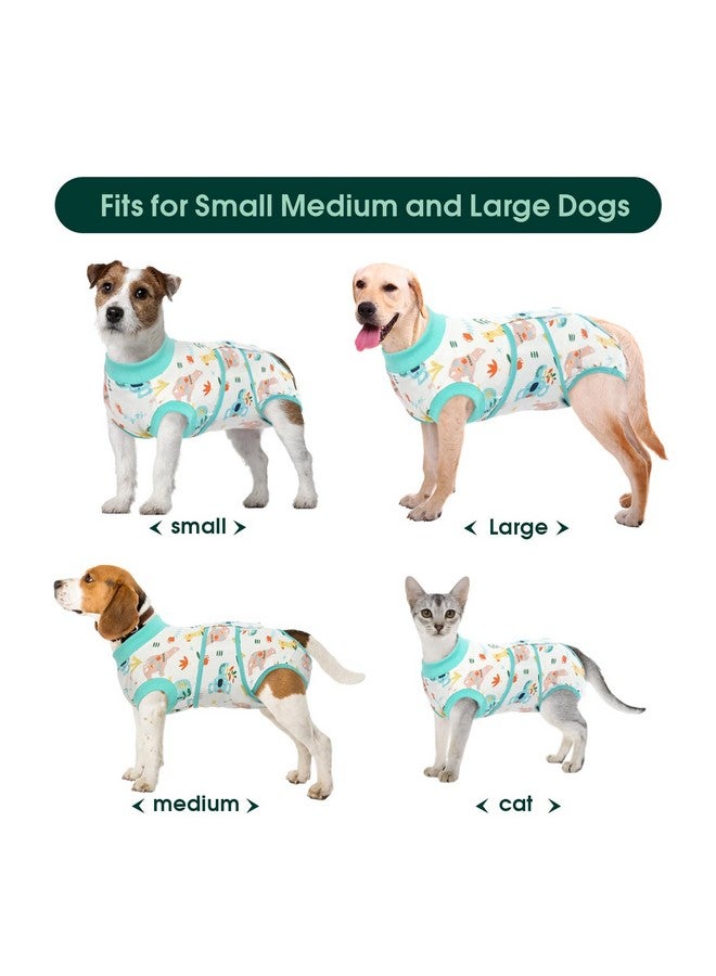 Kuoser Recovery Suit for Dogs Cats After Surgery, Professional Pet Recovery Shirt Dog Abdominal Wounds Bandages, Substitute E-Collar & Cone,Prevent Licking Dog Onesies Pet Surgery Recovery Suit - Image 3