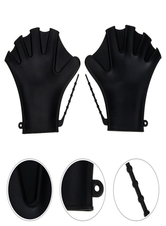 Baluue Aquatic Gloves for Helping Upper Body Resistance, Webbed Swim Gloves Well Stitching, No Fading, Sizes for Men Women Adult Children Aquatic Fitness Water Training - Image 5