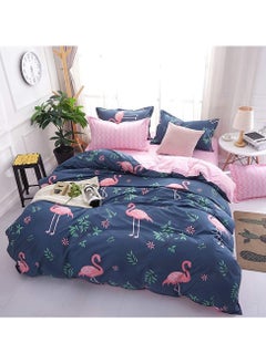 GOLDEN HOME 6 Piece King/Queen/Single size, striped pattern duvet cover set. set includes 1 Comforter Cover, 1 Fitted Bedsheet, 4 Pillowcases  - Image 2