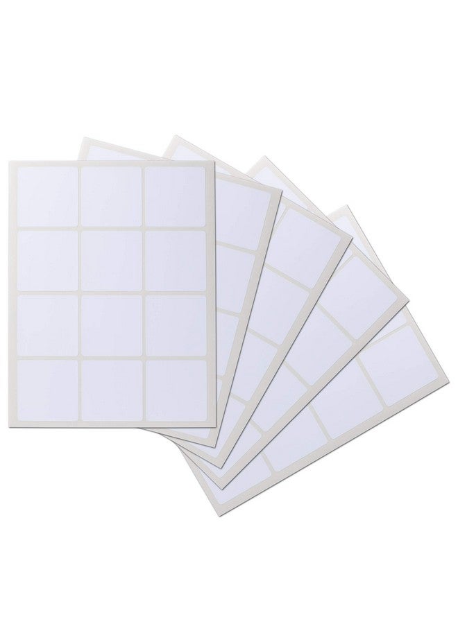 Waterproof Essential Oil Labels 60 Squares 2.5 X 2.5 Inches Oil Proof Highly Durable Blank Stickers