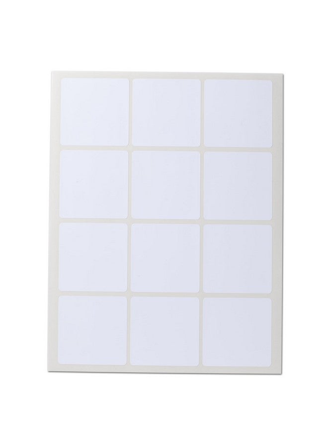 Waterproof Essential Oil Labels 60 Squares 2.5 X 2.5 Inches Oil Proof Highly Durable Blank Stickers