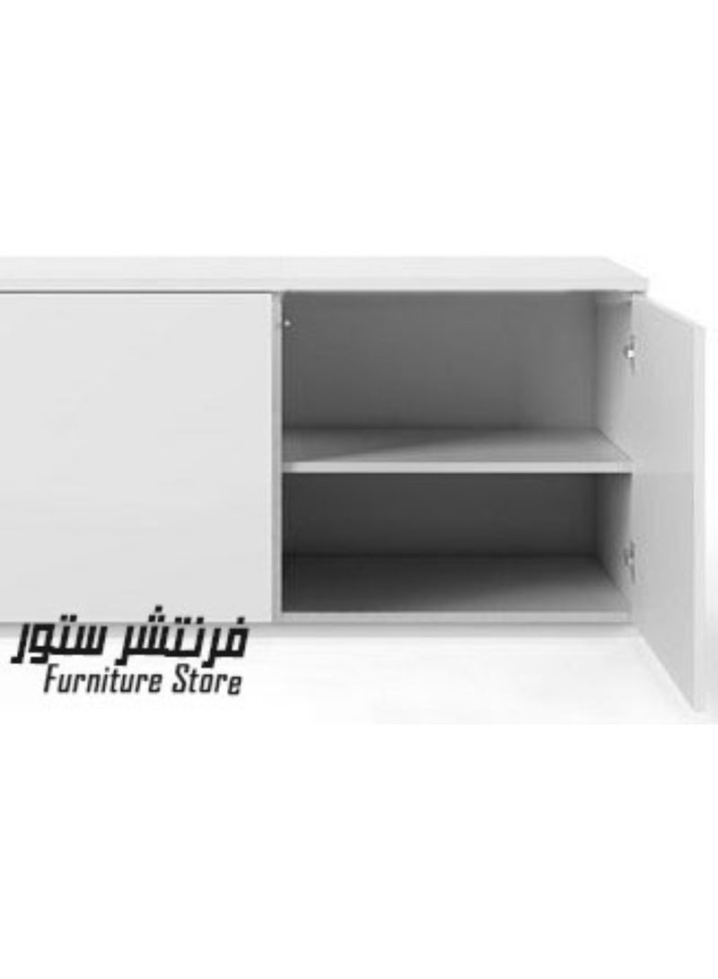 فرنتشر ستور وحدة تليفزيون مودرن - ارتفاع 40 سم - عرض 121 سم - عمق 30 سم ، من فرنتشر ستور.  - Image 4