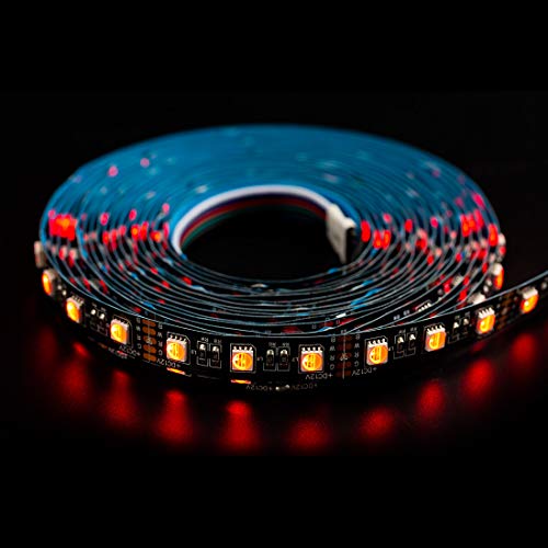 BTF-LIGHTING 5050 RGBW RGB+Warm White(2700K-3000K) 4 Colors in 1 LED Tape Light DC12V 5m 16.4ft 60LED/m Multi-Colored IP30 Black 12mm PCB for Bedroom Kitchen Home Decoration(No Adapter or Controller) - Image 2