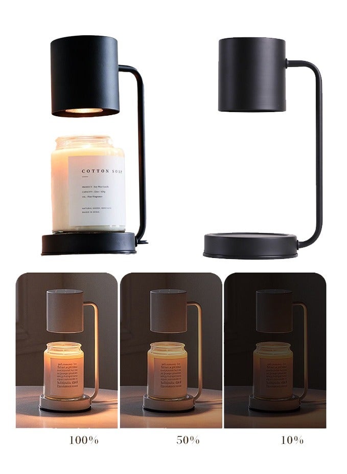 Candle Warmer Lamp Candle Heater, 1, 2, 4Hour Timer, 2 Bulbs, Compatible with AllCandles, Candle Light, 110-120V, DimmableCandle Melter, Small and Large Jars - Image 1