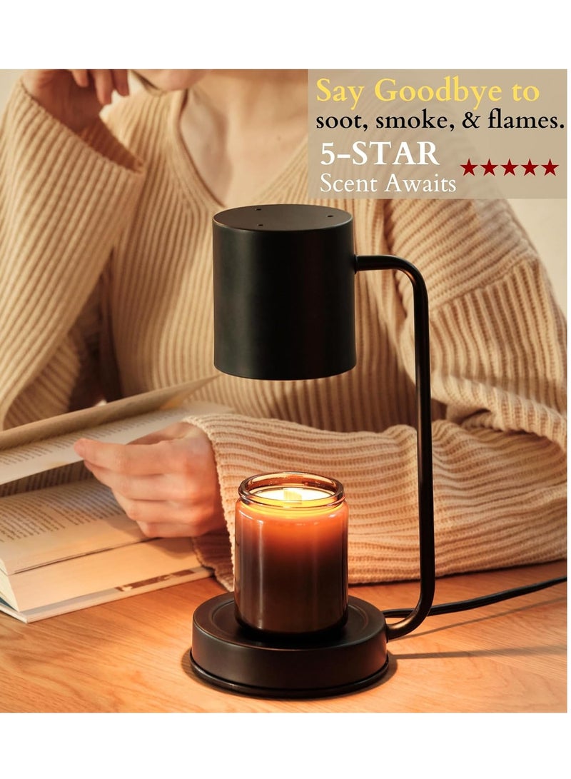 Candle Warmer Lamp Candle Heater, 1, 2, 4Hour Timer, 2 Bulbs, Compatible with AllCandles, Candle Light, 110-120V, DimmableCandle Melter, Small and Large Jars - Image 3