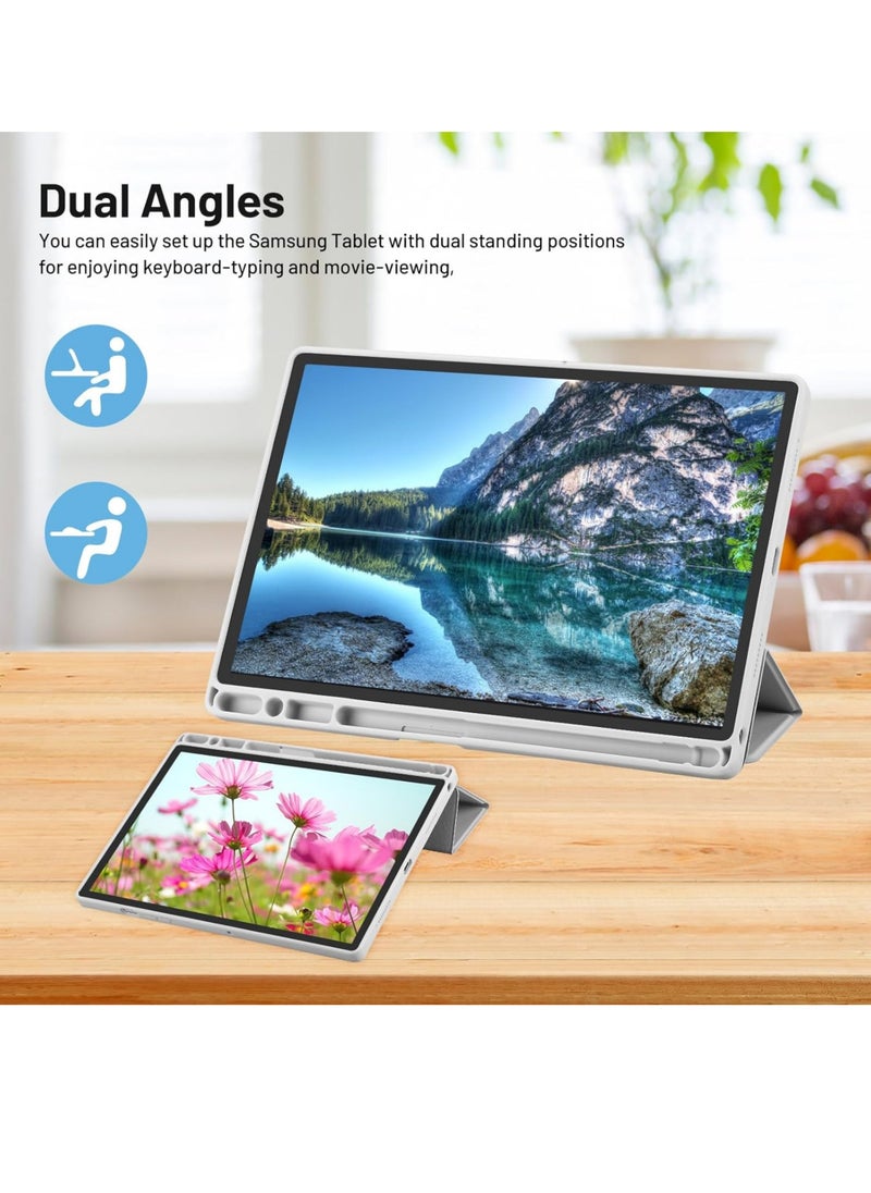 حافظة لجهاز Samsung Galaxy Tab A8 مقاس 10.5 بوصة 2022 (SM-X200/X205/X207) حافظة حماية رفيعة مع حامل واقٍ، مع عرض متعدد الزوايا وخاصية الإيقاظ/النوم التلقائي