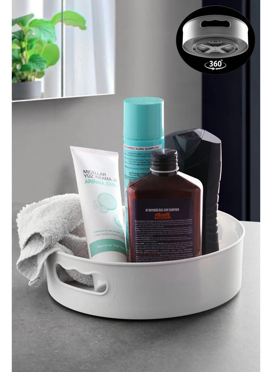 Kitchen Life 360 ​​Degree Rotating Bathroom & Refrigerator Organizer Tray