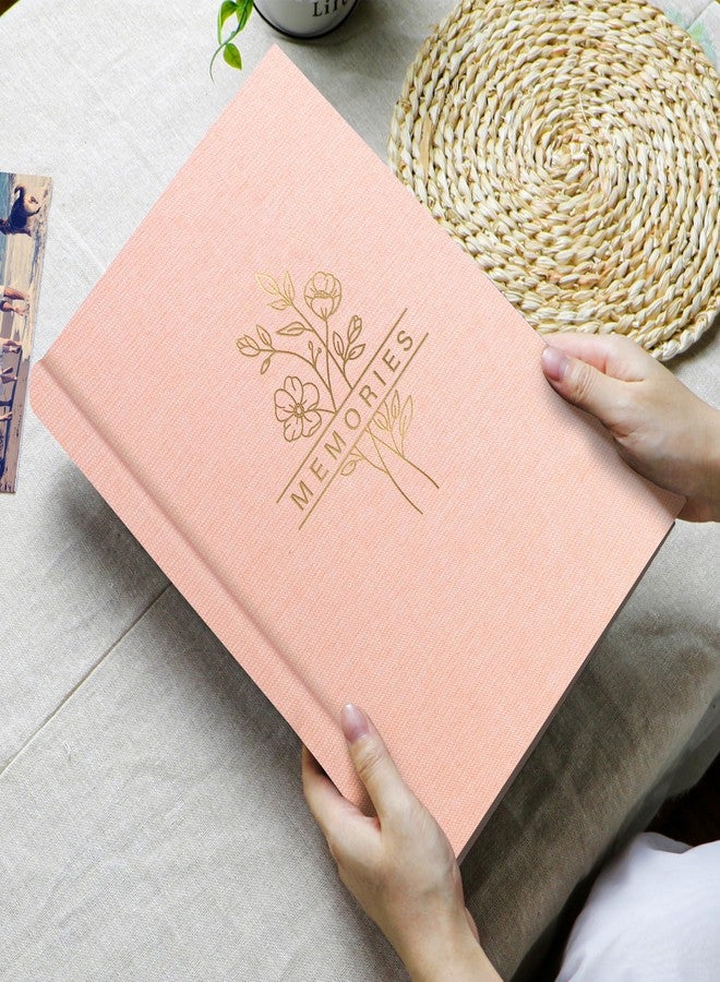 Holoary Photo Album 4x6 300 Photos with Writing Area, 300 Pockets Picture Album, Linen Fabric Cover Big Picture Book for Photos, 4x6 Photo Albums for Memories Family Weddings Travel(Pink) - Image 3