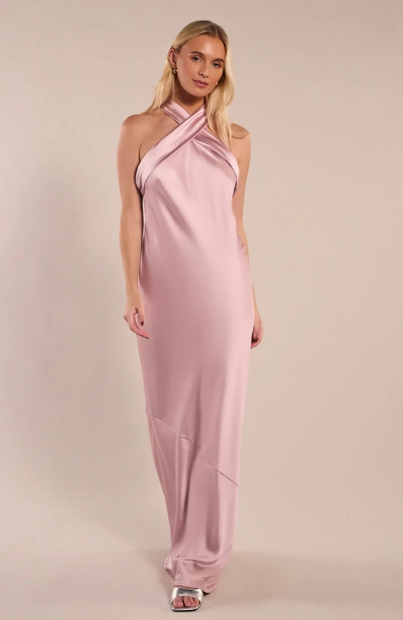 Rewritten London Roma Halterneck Dress