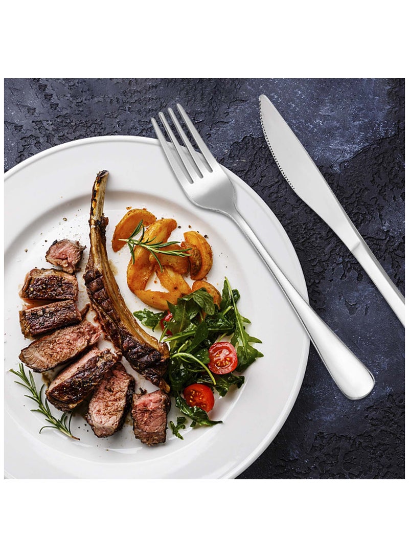 طقم أدوات تناول طعام محمول من الستانلس ستيل 5 قطع مع علبة، يشمل شوكة، سكين، ملعقة، ملعقة شاي، وفتاحة زجاجات، آمن لغسالة الصحون، مثالي للسفر والمدرسة - Image 5