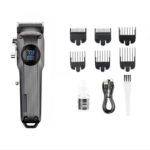 Concepta Hair Trimmer for Men Hair Cutting – Rechargeable Beard Trimmer for Man – Waterproof Shaver with USB Charging & 6 Combs for Hairs, Beard And Moustaches - Cordless Hair Trimmer - Image 1