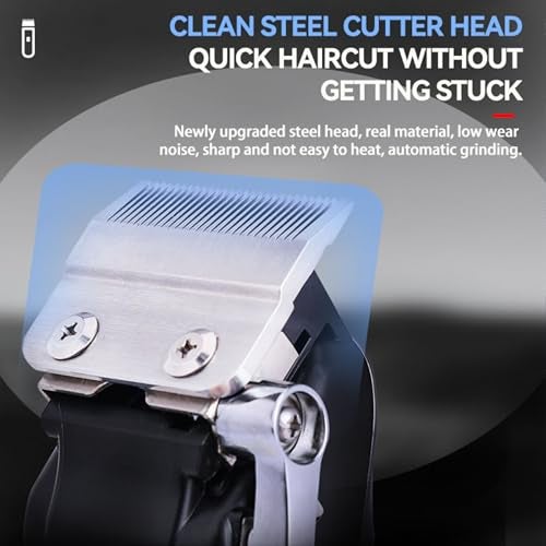 Concepta Hair Trimmer for Men Hair Cutting – Rechargeable Beard Trimmer for Man – Waterproof Shaver with USB Charging & 6 Combs for Hairs, Beard And Moustaches - Cordless Hair Trimmer - Image 3