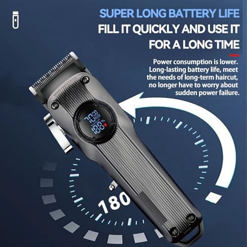 Concepta Hair Trimmer for Men Hair Cutting – Rechargeable Beard Trimmer for Man – Waterproof Shaver with USB Charging & 6 Combs for Hairs, Beard And Moustaches - Cordless Hair Trimmer - Image 2