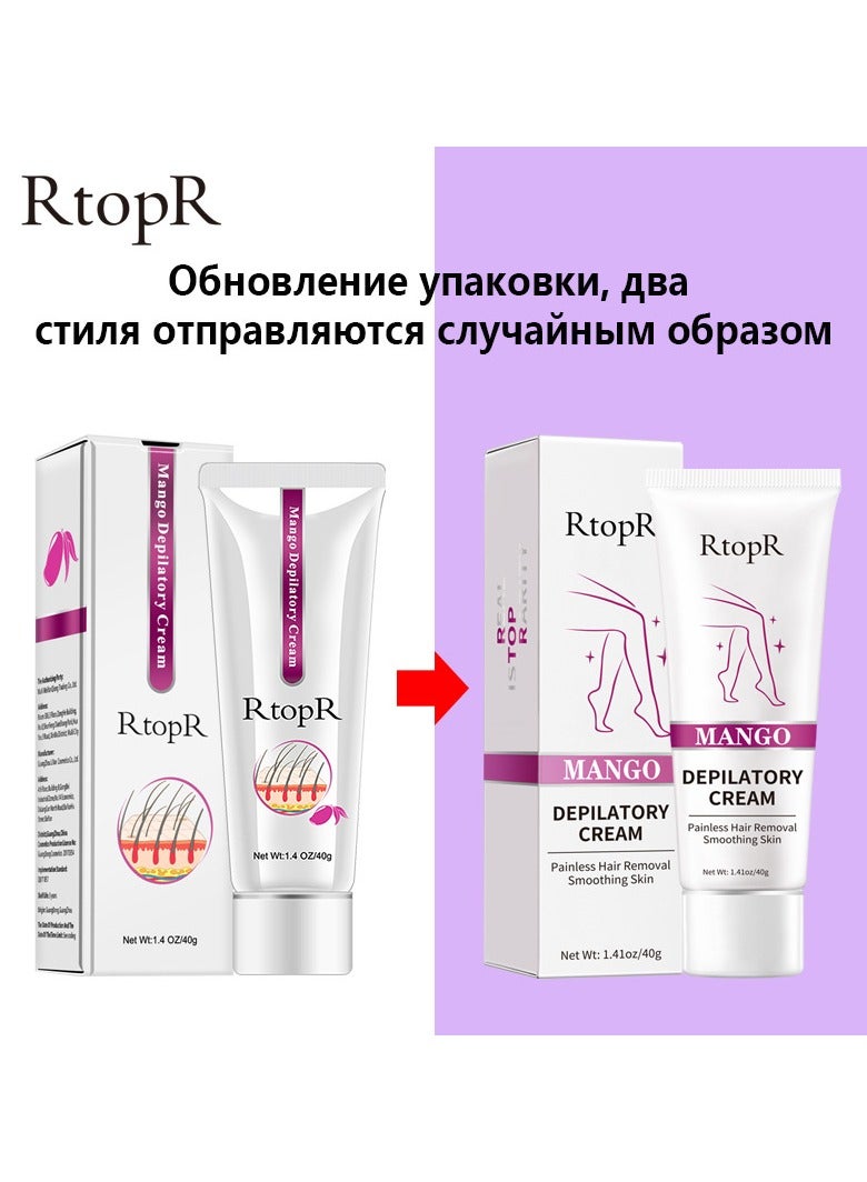 RtopR Mango Hair Removal Cream Effective Painless Hair Removal Cream for Men Women Armpit Hair Whitening Product for Legs and Hand - Image 2